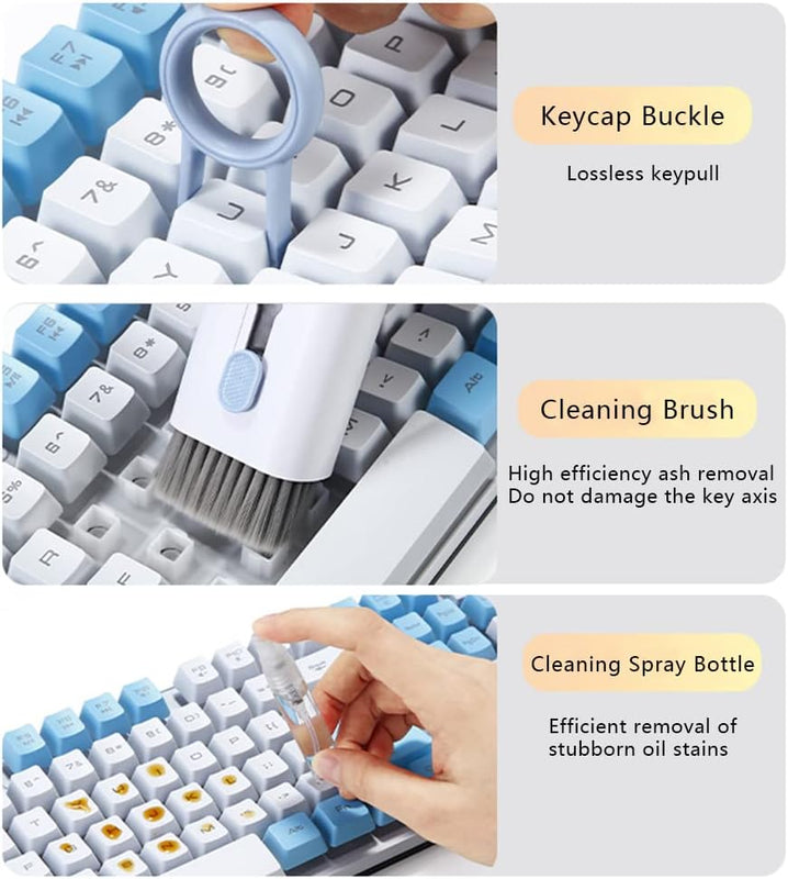 7 in 1 Computer Keyboard Cleaner Brush Kit Earphone Cleaning Pen For Headset Keyboard Cleaning Tools Cleaner