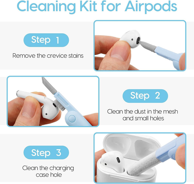 7 in 1 Computer Keyboard Cleaner Brush Kit Earphone Cleaning Pen For Headset Keyboard Cleaning Tools Cleaner