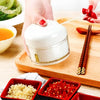 Mini Food Chopper – Hand-Powered Meat Grinder, Mincer, Mixer & Blender for Fruits