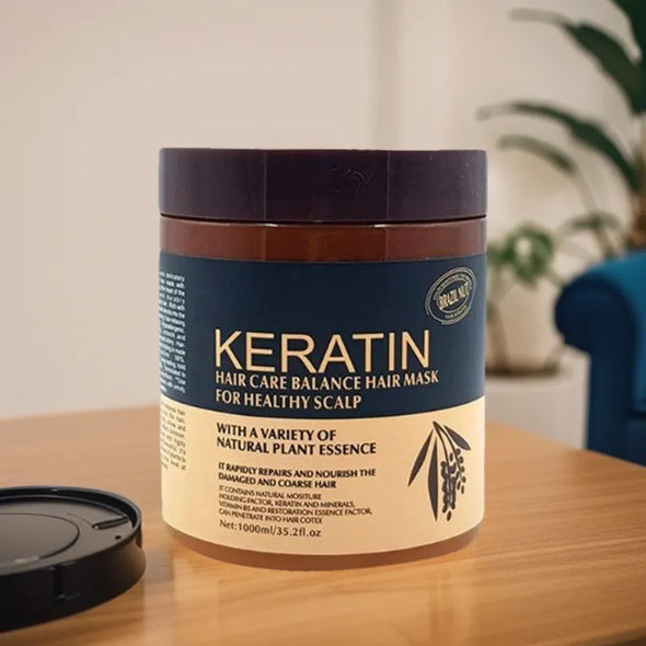 Keratin Hair Mask – Deep Repair & Strengthening Treatment | Nourishing Keratin Complex, Smooths Frizz,  (500ml)