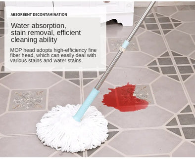 360° Rotating Head Mops with Bucket Mob Deep-cleaning magic mop-microfiber mop