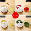 Mini Food Chopper – Hand-Powered Meat Grinder, Mincer, Mixer & Blender for Fruits