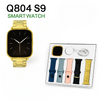 Q804 Imran Khan New Model Watch – Golden Color with 7 Straps & Original Metal Strap
