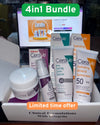 CeraVe 4-in-1 Skincare Kit – Cleanser, Serum, Night Cream & Sunblock for Healthy,