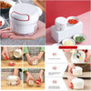 Mini Food Chopper – Hand-Powered Meat Grinder, Mincer, Mixer & Blender for Fruits