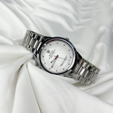 Rolex Men’s Formal Quartz Wrist Watch With Stainless Steel Chain | Best Quality Rolex Watch For Men's - Men's Watches - Wrist Watch For Men - With Random Box